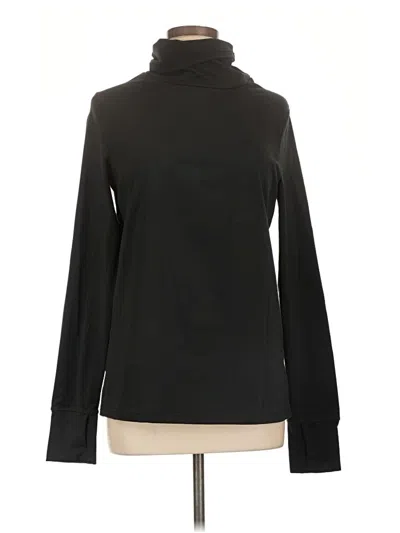Pre-owned Prana Long Sleeve Top Black Turtleneck Tops