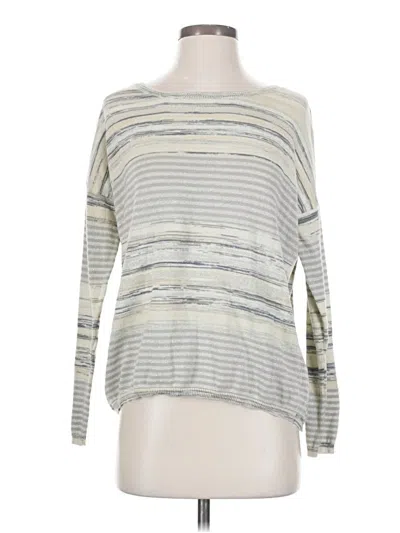 Pre-owned Prana Long Sleeve Top Gray Boatneck Tops