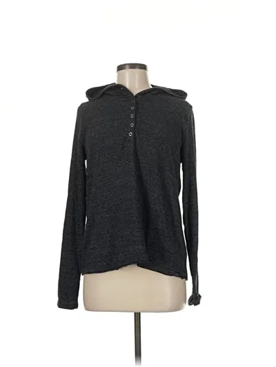 Pre-owned Prana Long Sleeve Top Gray Cowl Neck Tops