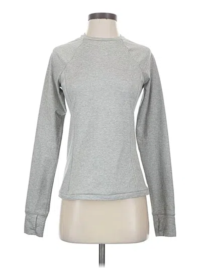 Pre-owned Prana Long Sleeve Top Gray Turtleneck Tops