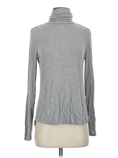 Pre-owned Prana Long Sleeve Top Gray Turtleneck Tops