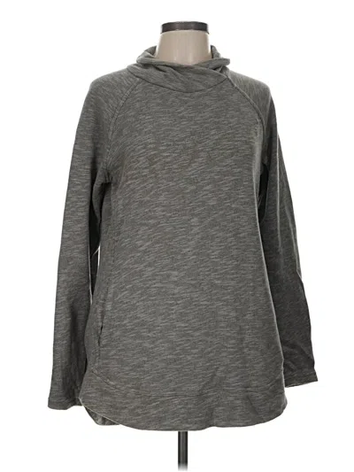 Pre-owned Prana Long Sleeve Top Gray Turtleneck Tops