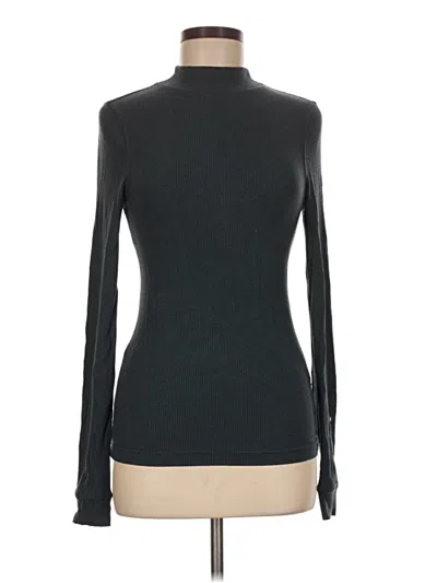 Pre-owned Prana Long Sleeve Top Gray Turtleneck Tops