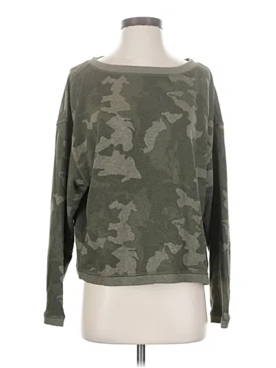 Pre-owned Prana Long Sleeve Top Green Boatneck Tops