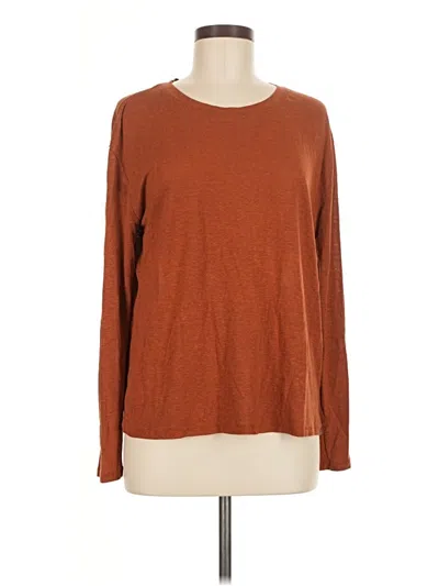 Pre-owned Prana Long Sleeve T-shirt In Brown