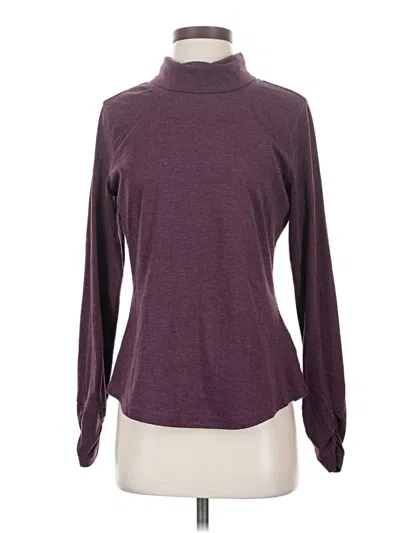 Pre-owned Prana Long Sleeve Turtleneck In Purple