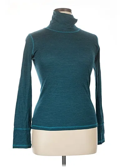 Pre-owned Prana Long Sleeve Turtleneck In Teal