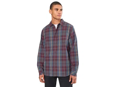 Prana Los Feliz Flannel Shirt Men's Long Sleeve Button Up Cacao: Xl, Cotton/polyester In Multi