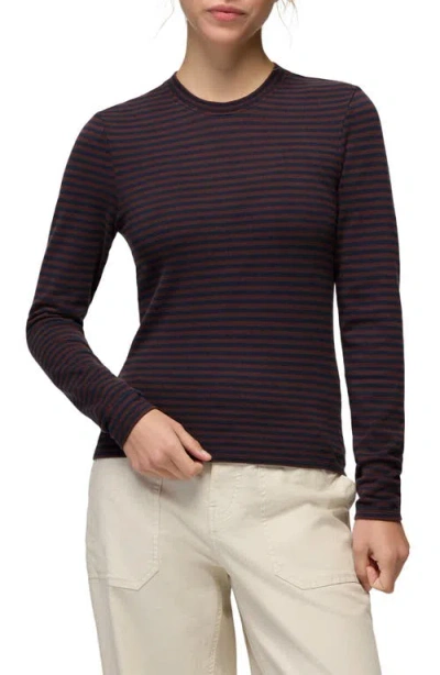 Prana Lotus Long Sleeve Tee In Brown
