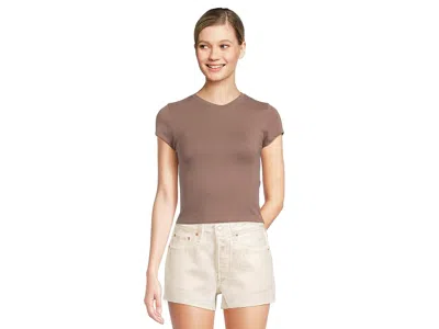 Prana Lotus Short Sleeve T-shirts In Brown