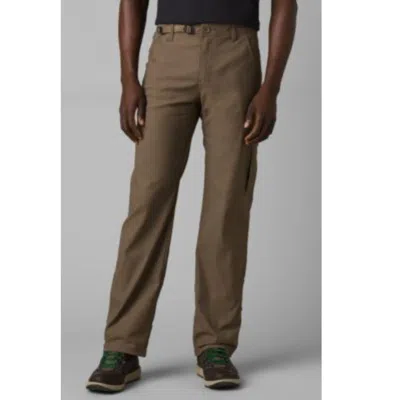 Prana Men's  Stretch Zion Ii Pants Mud Upf 50+ Belted Waist Zip Fly Ddr2259 In Green