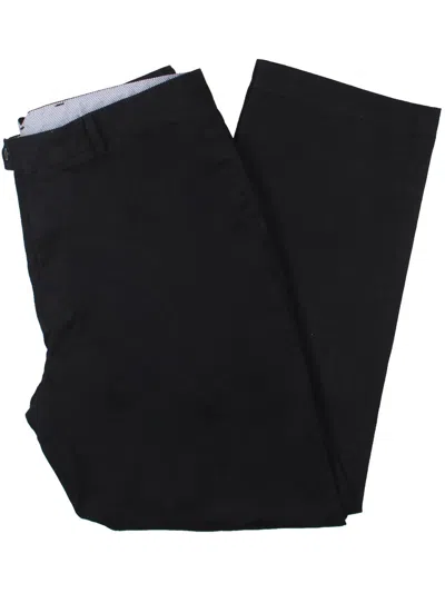 Prana Mens Solid Cotton Straight Leg Pants In Black