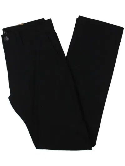 Prana Mens Solid Nylon Straight Leg Pants In Black