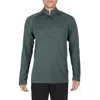 Prana Mens Uv Protection Recycled Polyester 1/2 Zip Top In Gray