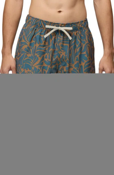 Prana Metric Swim Trunks In Blue
