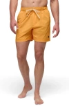 Prana Metric Swim Trunks In Orange