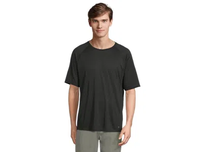 Prana Natural Flow Short Sleeve Crew Standard Fit In Black