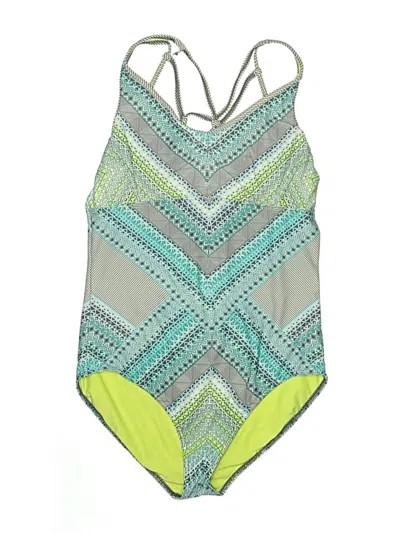 Pre-owned Prana One Piece Swimsuit In Blue