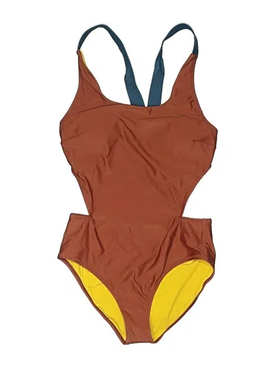Pre-owned Prana One Piece Swimsuit In Brown