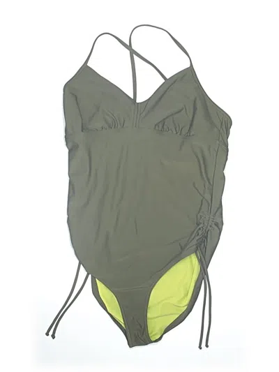 Pre-owned Prana One Piece Swimsuit In Green