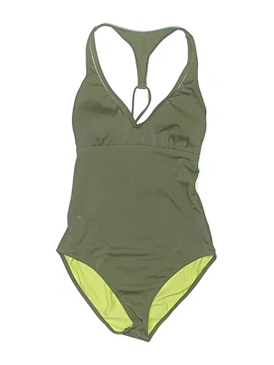 Pre-owned Prana One Piece Swimsuit In Green
