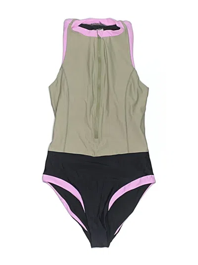 Pre-owned Prana One Piece Swimsuit In Green