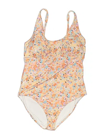 Pre-owned Prana One Piece Swimsuit In Yellow