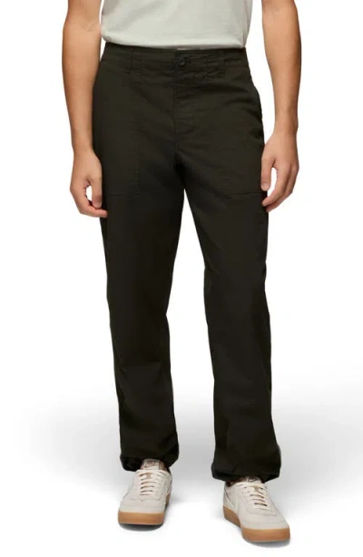 Prana Palisades Cotton Blend Ripstop Field Pants In Nori