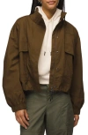 Prana Palisades Organic Cotton Blend Ripstop Jacket In Rich Earth