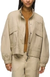 Prana Palisades Organic Cotton Blend Ripstop Jacket In Sandstone