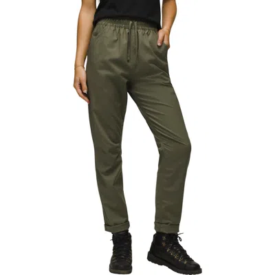 Prana Palisades Organic Cotton Blend Ripstop Pants In Rye Green