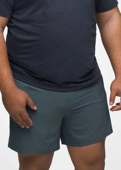 Prana Peak To Pavement Lined Short In Grey Blue