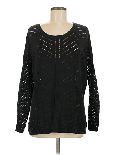 Pre-owned Prana Pullover Sweater In Black