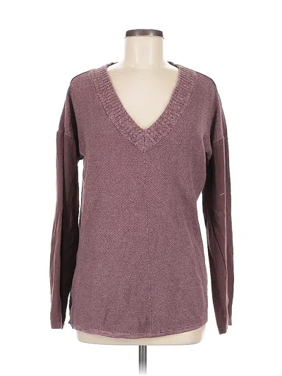 Pre-owned Prana Pullover Sweater In Burgundy