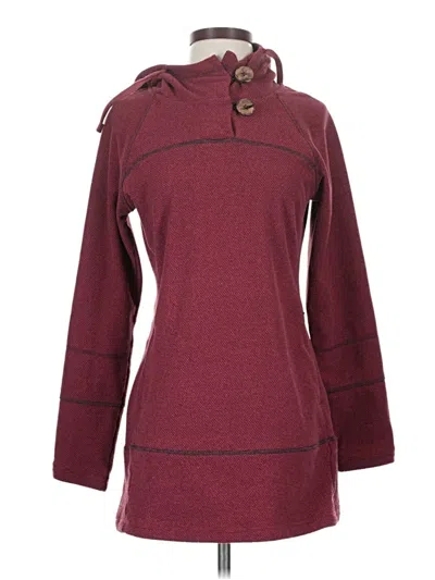 Pre-owned Prana Pullover Sweater In Burgundy