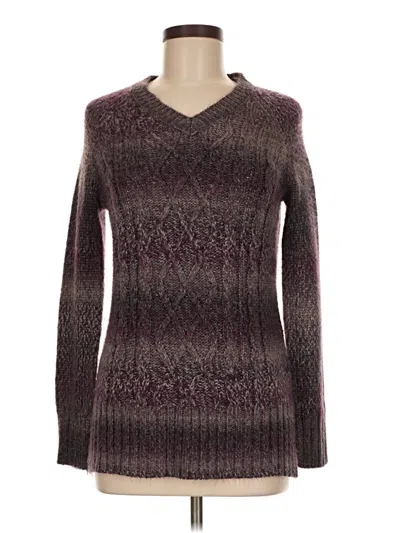Pre-owned Prana Pullover Sweater In Burgundy