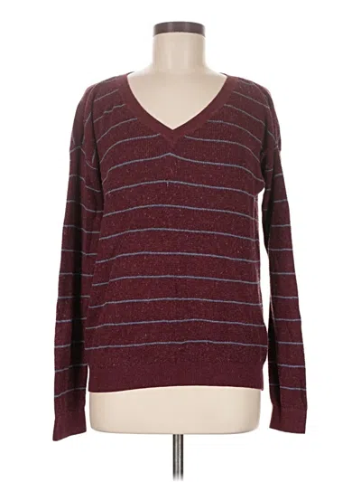 Pre-owned Prana Pullover Sweater In Burgundy