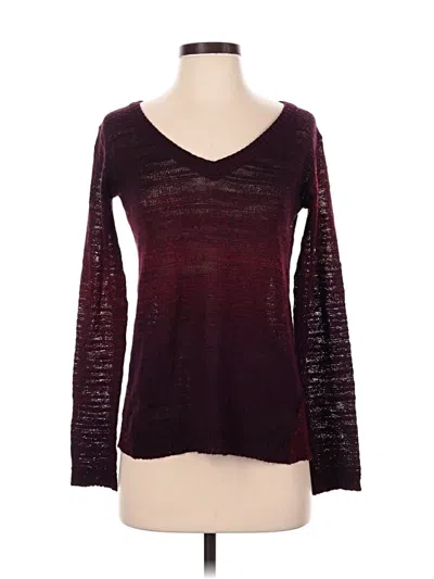 Pre-owned Prana Pullover Sweater In Burgundy