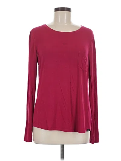 Pre-owned Prana Pullover Sweater In Burgundy