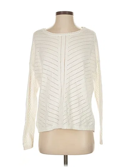 Pre-owned Prana Pullover Sweater In White