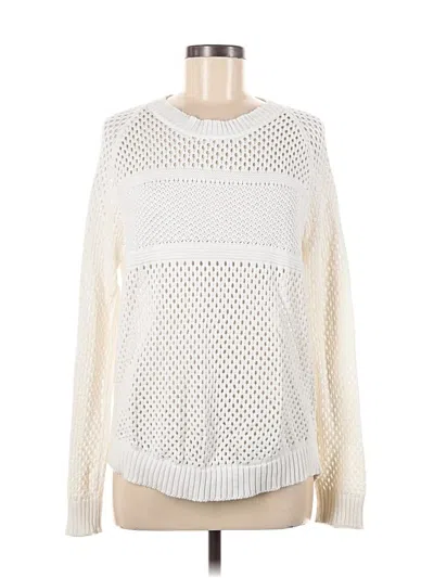 Pre-owned Prana Pullover Sweater In White