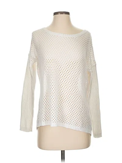 Pre-owned Prana Pullover Sweater In White
