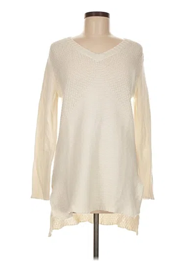 Pre-owned Prana Pullover Sweater In White