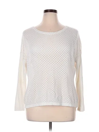 Pre-owned Prana Pullover Sweater In White