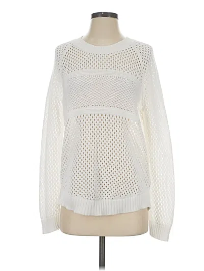 Pre-owned Prana Pullover Sweater In White