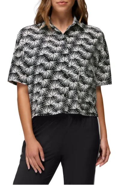 Prana Railay Crop Button-up Shirt In Multi
