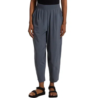 Prana Railay Pants Women's Thundercloud Stretch Elasticized Waist Red196 In Blue