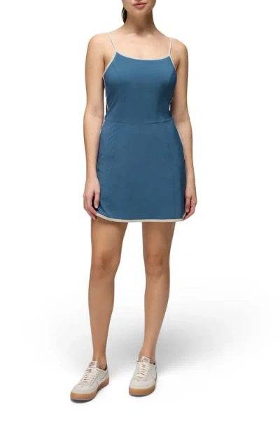 Prana Railay Scallop Minidress In Blue
