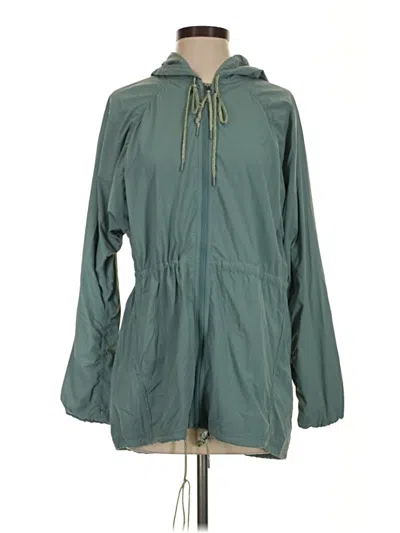 Pre-owned Prana Raincoat In Green