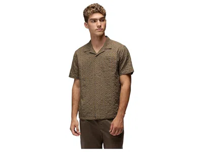 Prana Road's End Short Sleeve Shirt In Gray